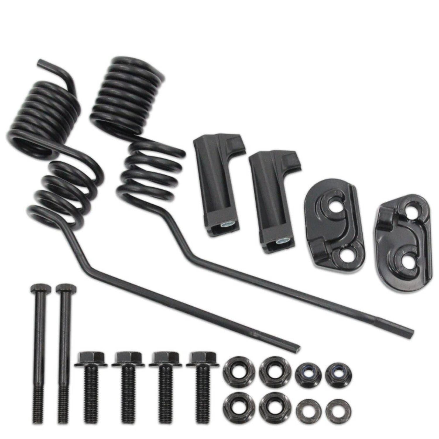 Matte Black Spring Style Mount Ice Scratchers Non-Damaging Snowmobile Ice Scratchers Kit Easy Installation Hardware Compact for Riders, Cold-Weather Riding, Spring-Loaded Rail-image-48