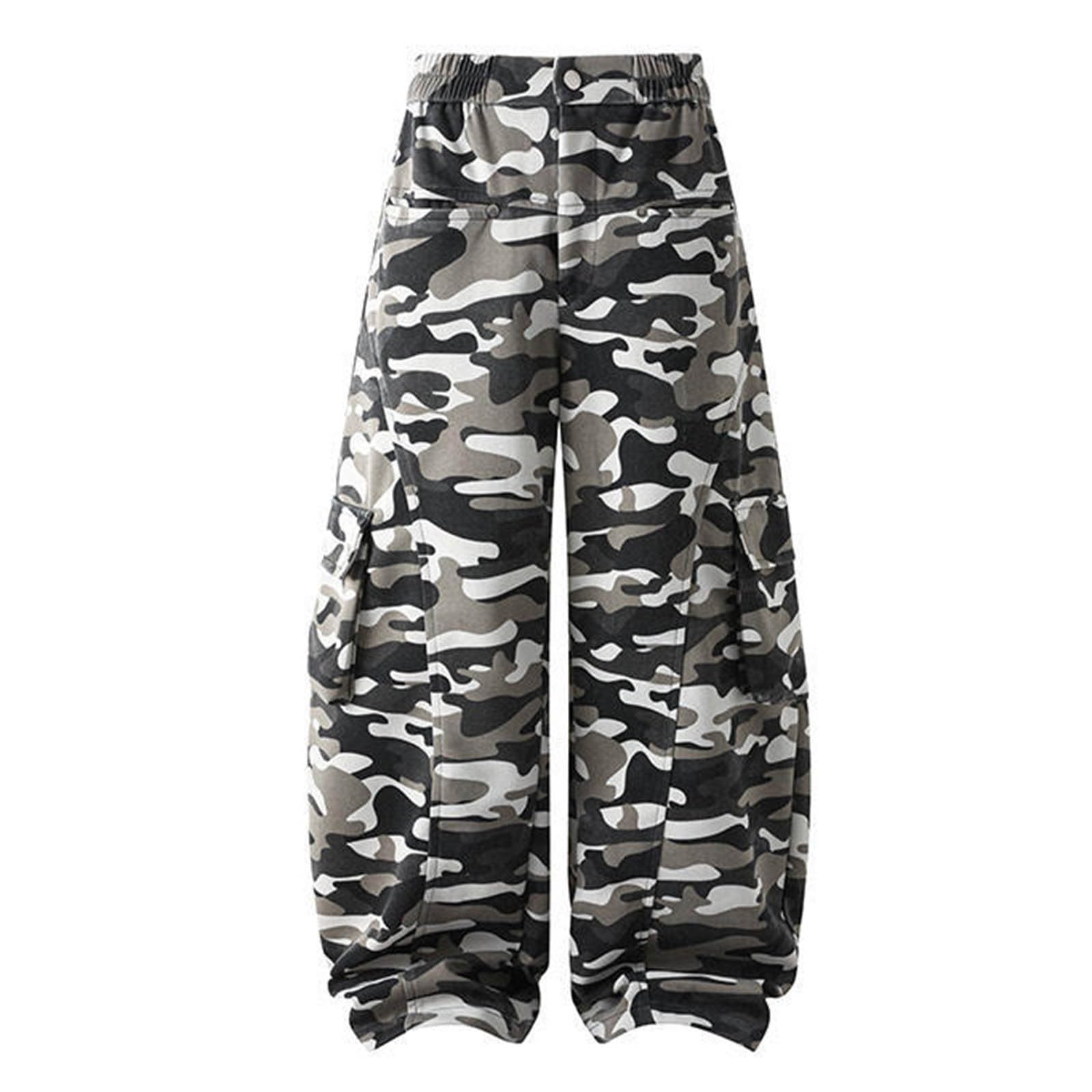 Pantalon cargo décontracté urbain WWricotta à multiples poches - 5