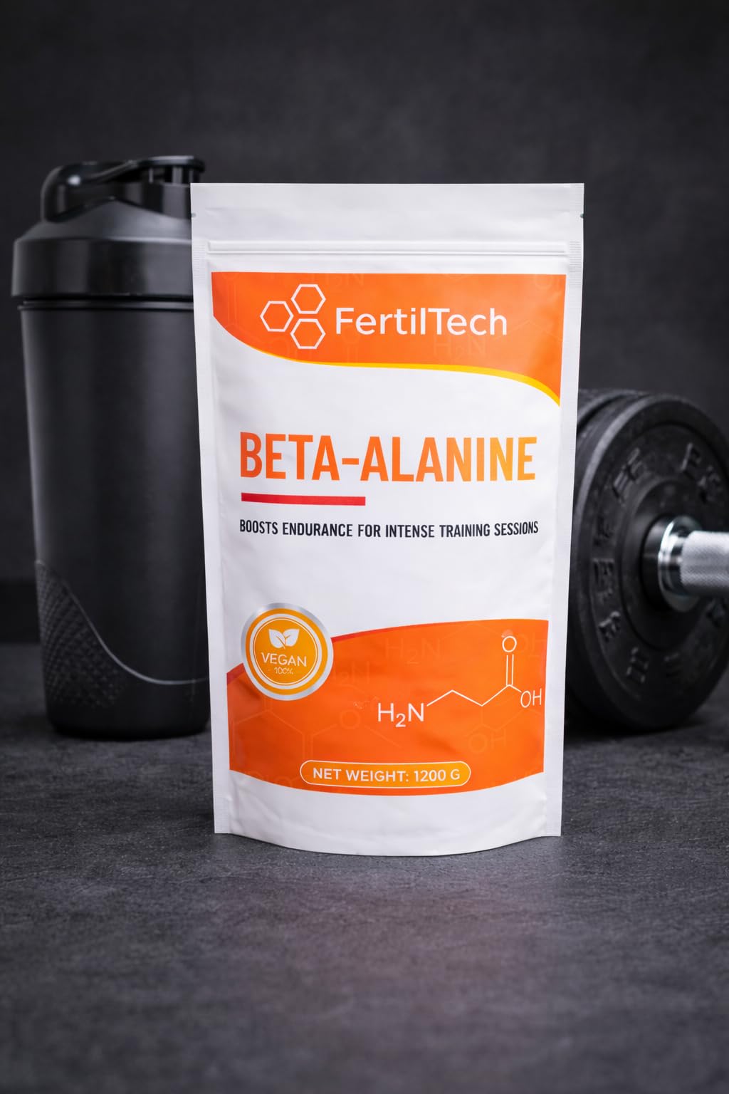 Bêta-Alanine en Poudre 1,2 kg (1200 g) – 400 Portions (1 An) – Format Longue Durée – Pureté ≥ 99% – Haute Qualité – Sans Additifs – Sans Arôme – Vegan – Sans OGM – Conditionnée en France