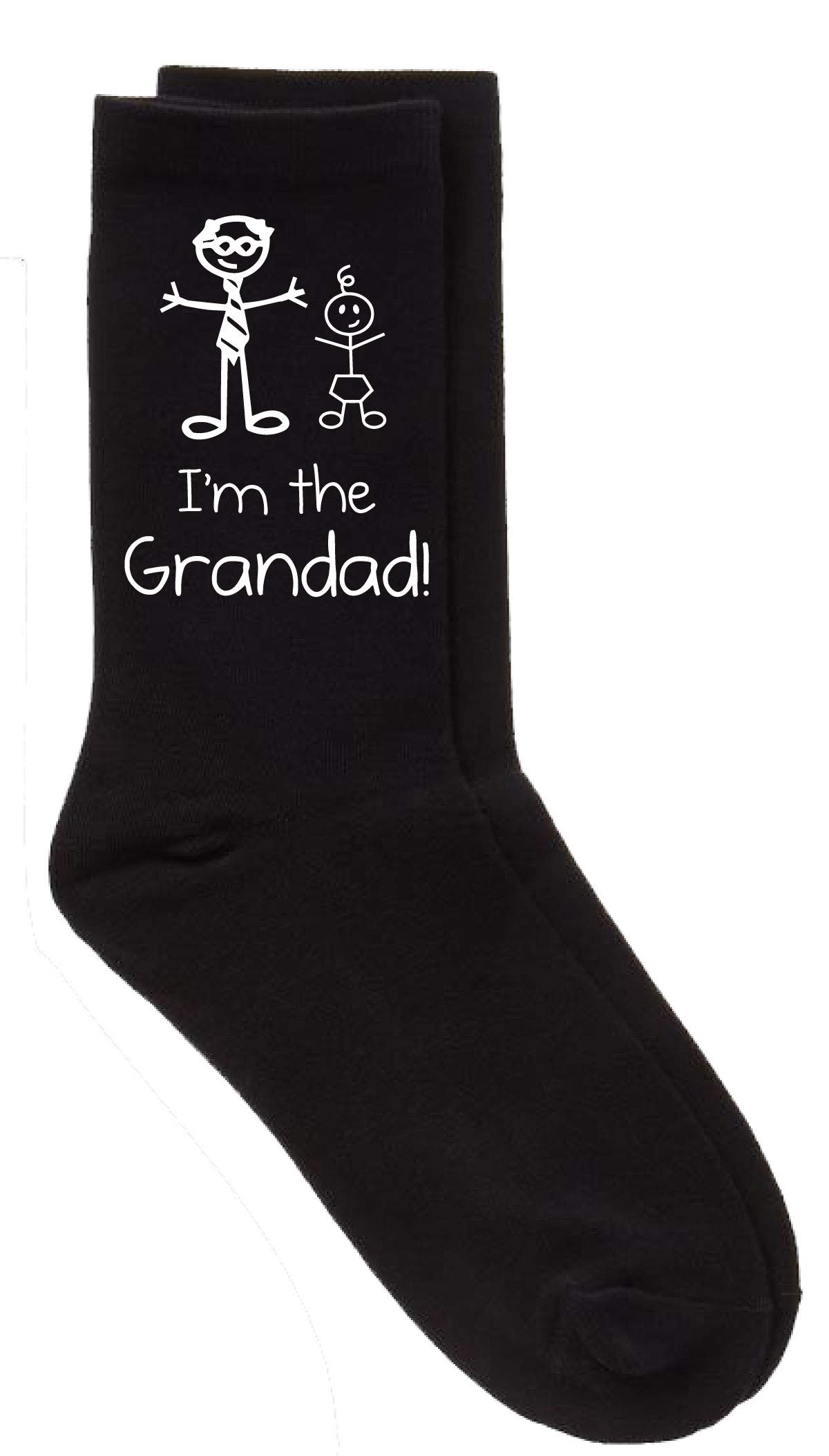 60 Second Makeover Limited I'm The Grandad Black Calf Socks Fathers Day Dad Husband Boyfriend Uncle Grandpa Grandad Present