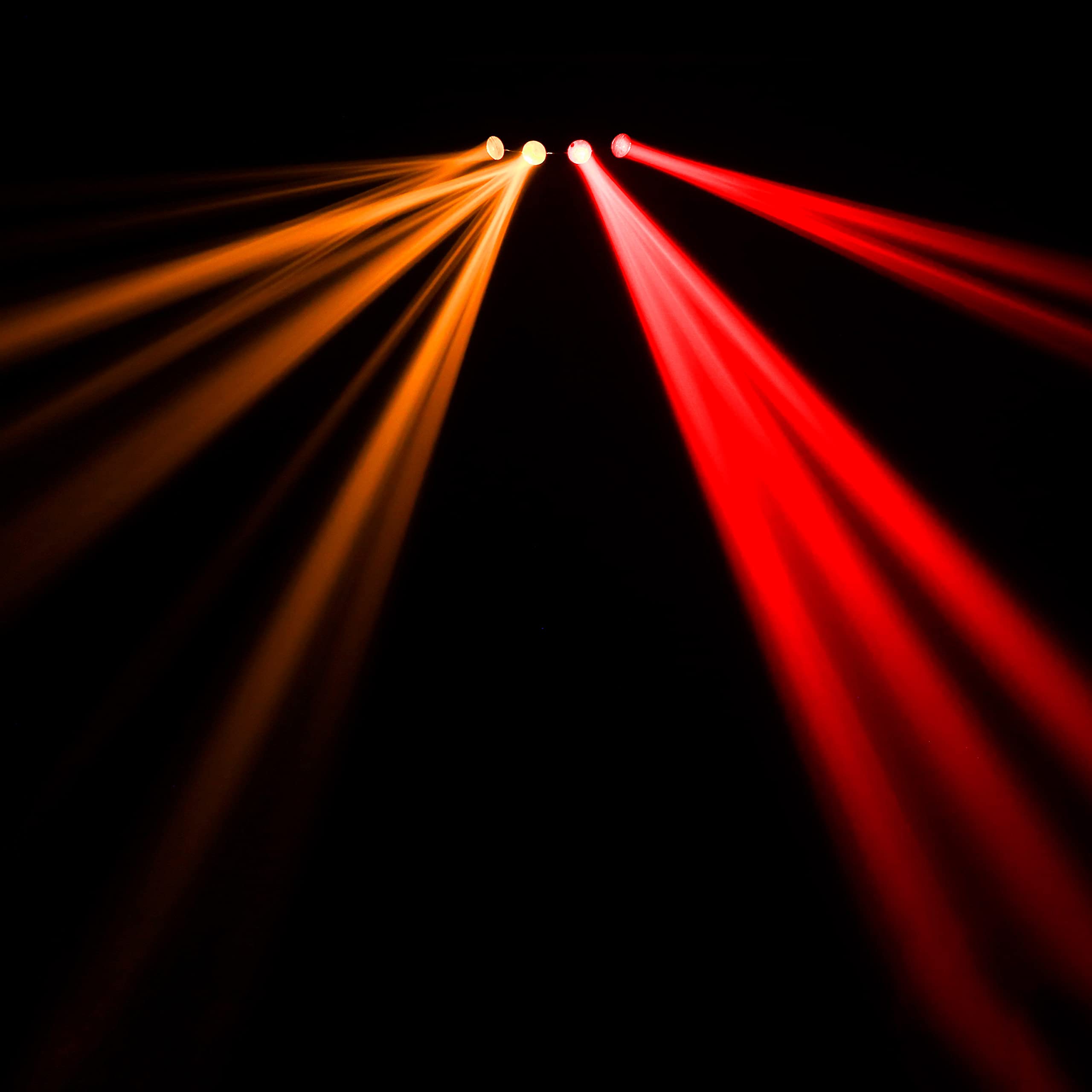 BoomToneDJ Quattro Moon Projecteur LED Moonflower Effets multi faisceaux 128 LED RGBA. Programmes automatique, Détection musicale. Jeux de lumière pour soirée, Lumière soirée DJ.