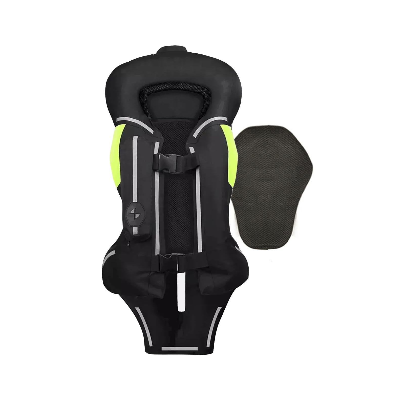 Gilet Airbag Moto Léger Et Réfléchissant Airbag 0,1S for Le Cou, Le Coccyx Et Le Corps Avec Protection Dorsale