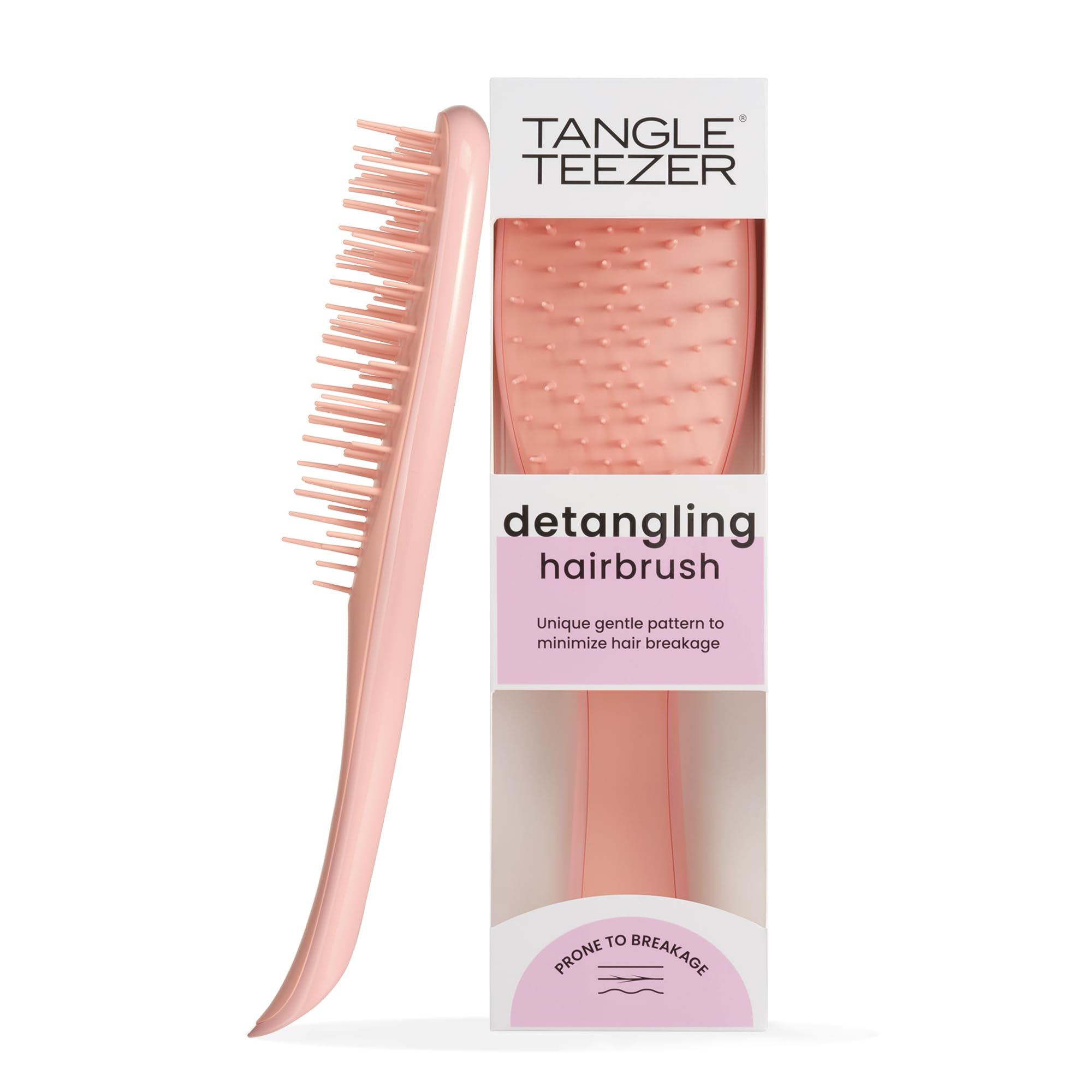 Tangle Teezer Extra Gentle Ultimate Detangler Hairbrush - Cepillo Desenredante Delicado para Pelo Seco y Mojado - Púas de Separación Amplia para un Desenredado Suave - Menos Caída y Rotura - Azafrán