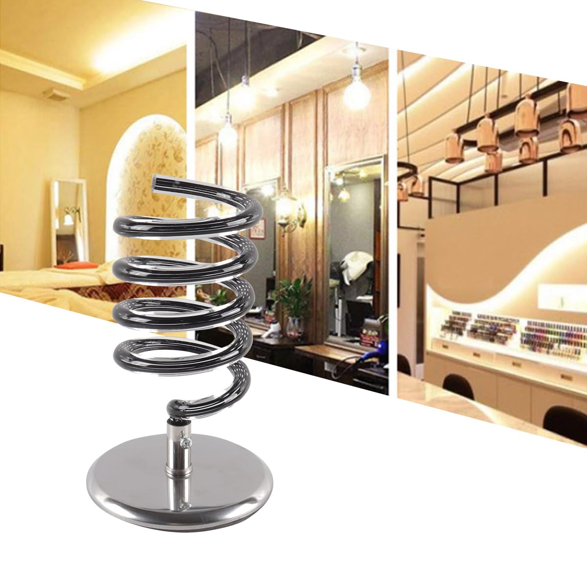 Soporte para secador de mesa, soporte de pie para plancha de pelo, secador de encimera para baño, salón, hogar, hotel