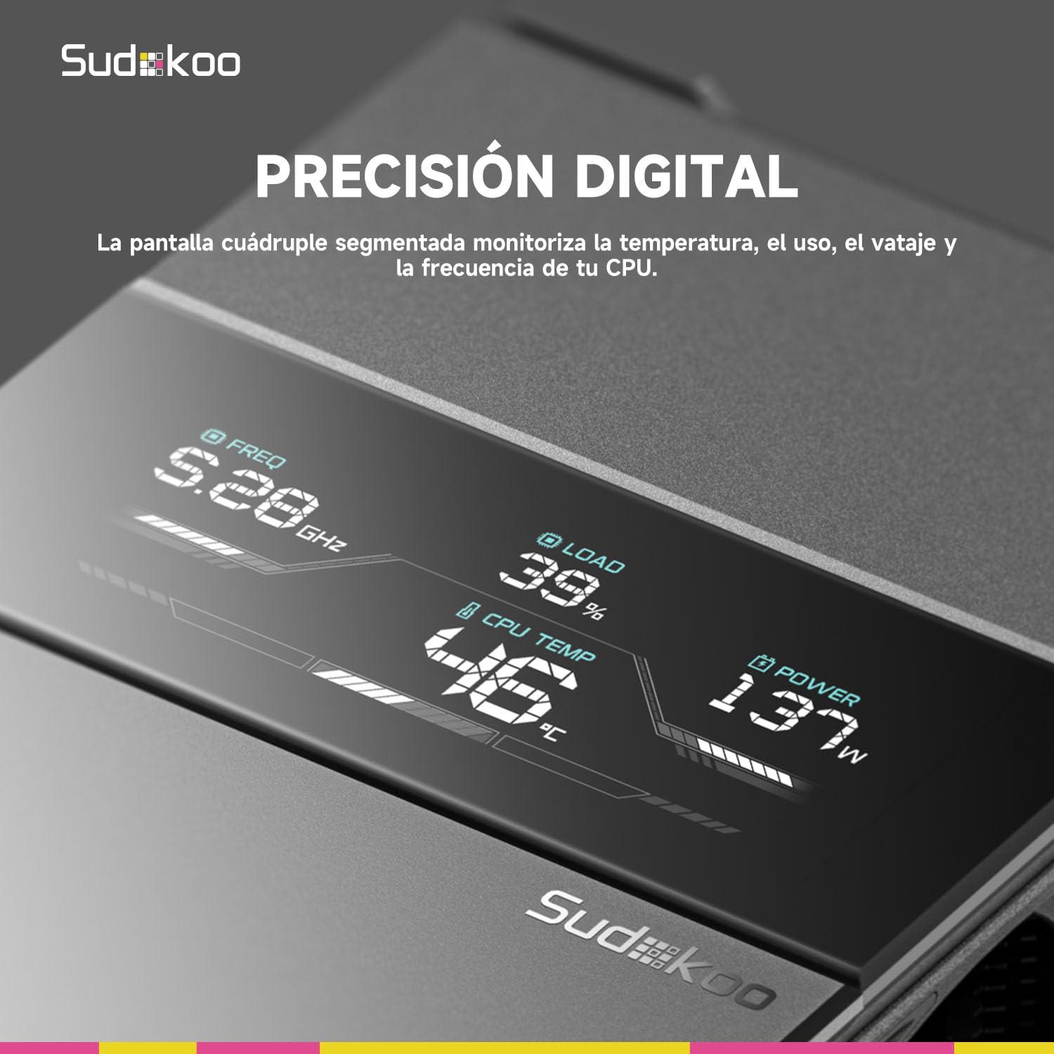 Sudokoo SK700V Dissipatore AM5 +Sudokoo MACH120 Ventola 120mm PC -Pacchetto Performance