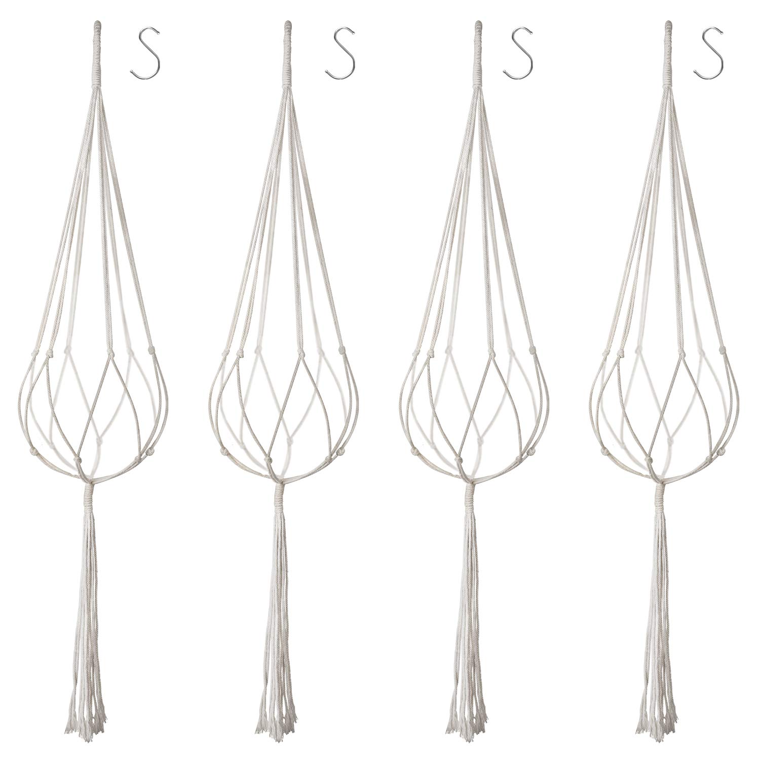 LINTRA 4 Pièces Indoor Hanging Baskets, 4 Modèles Pot