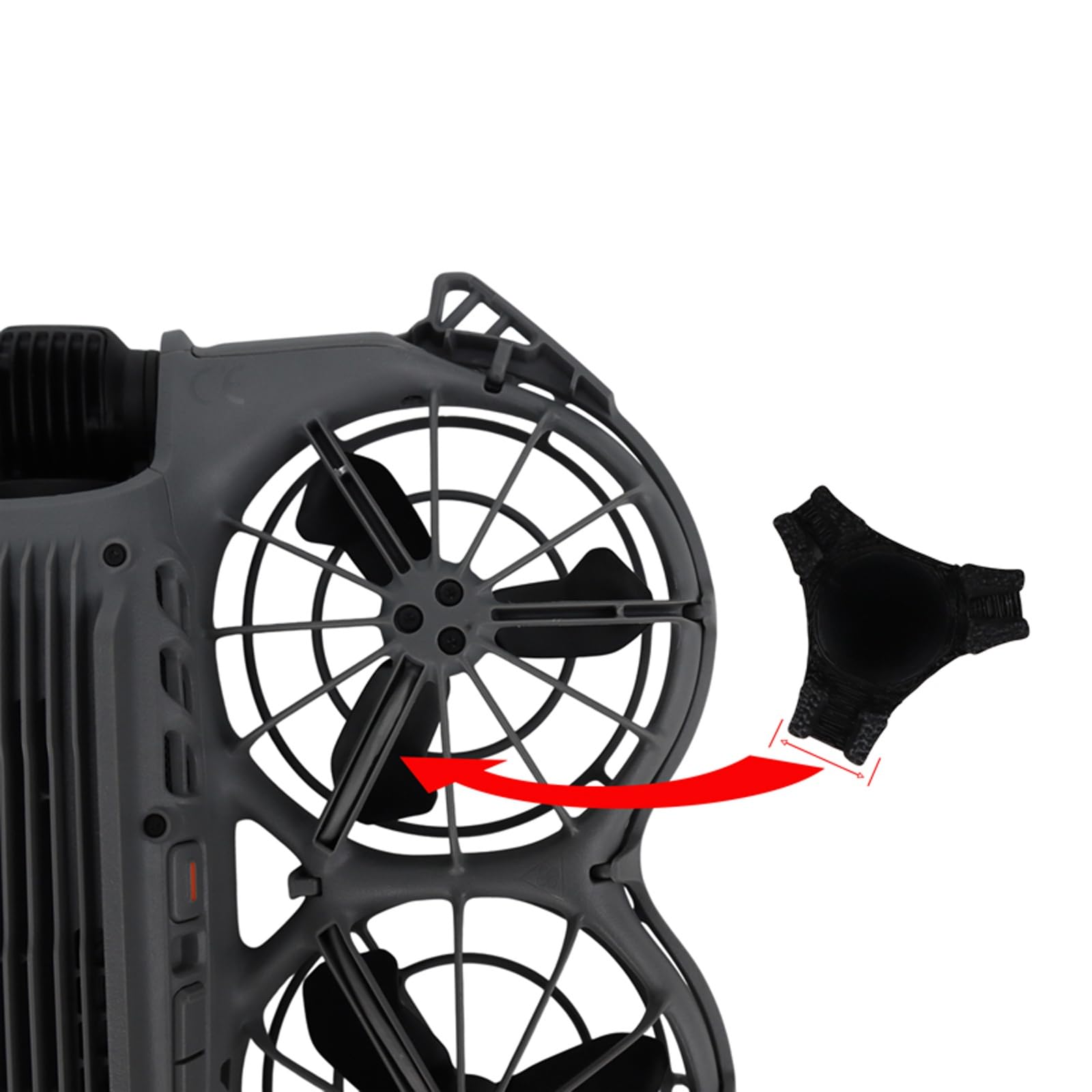 Train d'atterrissage pour DJI NEO 2,Drone support de protection pliable train d'atterrissage Pieds de trépied augmentant la hauteur de 1cm Anti-rayures et résistant à l'usure (Noir)