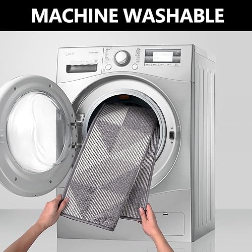 Miniatura 38 de REFETONE Alfombra de pasillo, 2 x 8 pies de largo, tapetes para interiores para pasillos, alfombra de entrada de goma antideslizante, alfombra