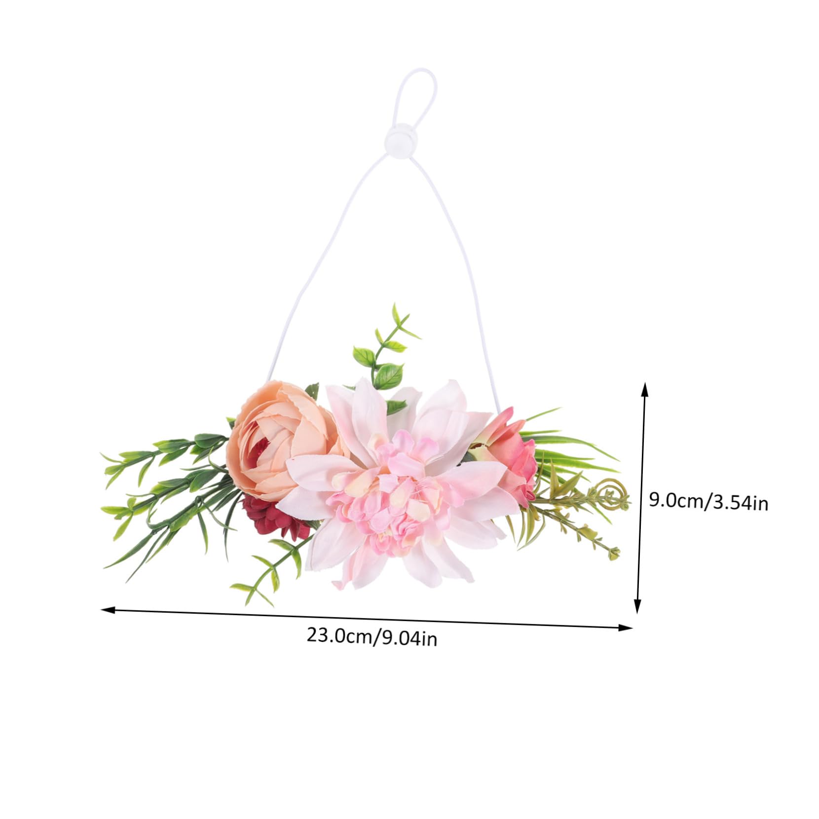 VOSAREA Pet Dog Wreath Headwear Floral Crown for Weddings and Special Occasions Fresh Natural Leaves Design Suitable for Cats and Dogs Pet Accessories for Parties