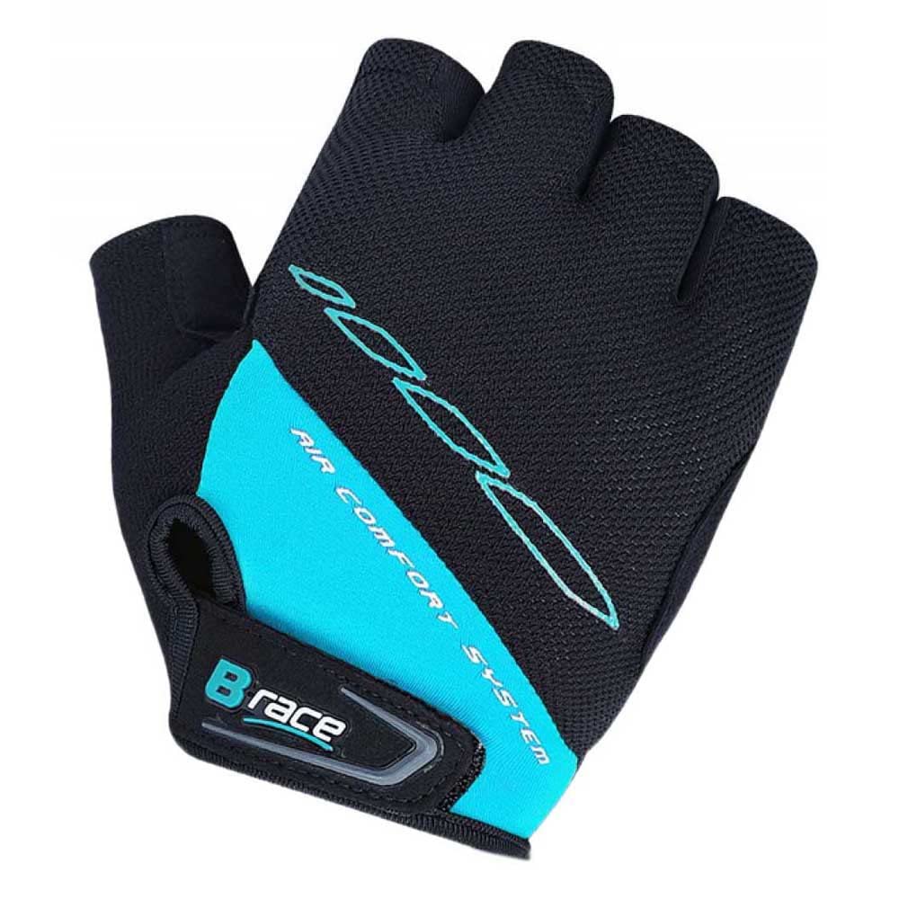 Brace B-Race Bump - Guantes de gel unisex para adulto, color negro y azul
