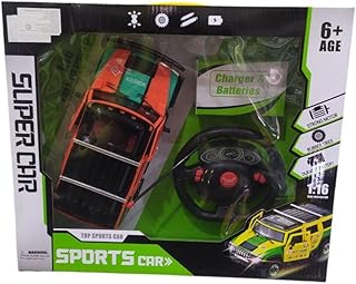 سيارة هامر مونستر قابلة لاعادة الشحن من توي فينتشرز بابواب للفتح بمقياس 1:16 سباق كهربائية للطرق الوعرة 3688 - 27 برتقالي