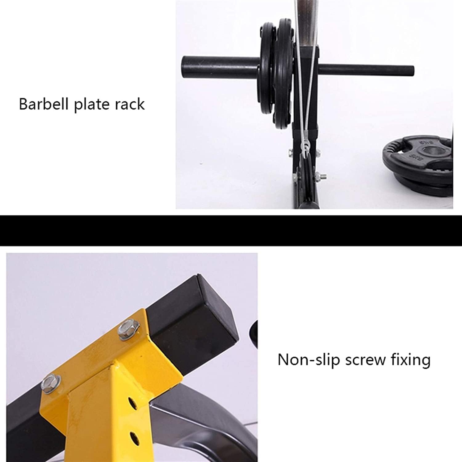 Soporte profesional para sentadillas para entrenamiento de fuerza, equipo de gimnasio en casa con accesorio de barra y gancho en forma de J para mayor estabilidad y seguridad
