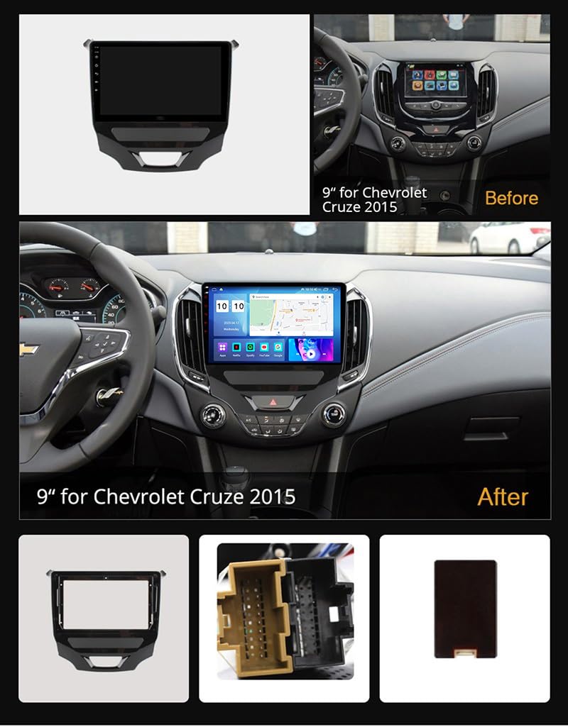 Odtwarzacz samochodowy z Androidem 15, 9-calowym ekranem dotykowym, nawigacja GPS Dla Benz W211 2001-2010 Radio samochodowe, akcesoria samochodowe, obsługa sterowania z ki HM607 8 Core 4G+Wifi 2+64GB