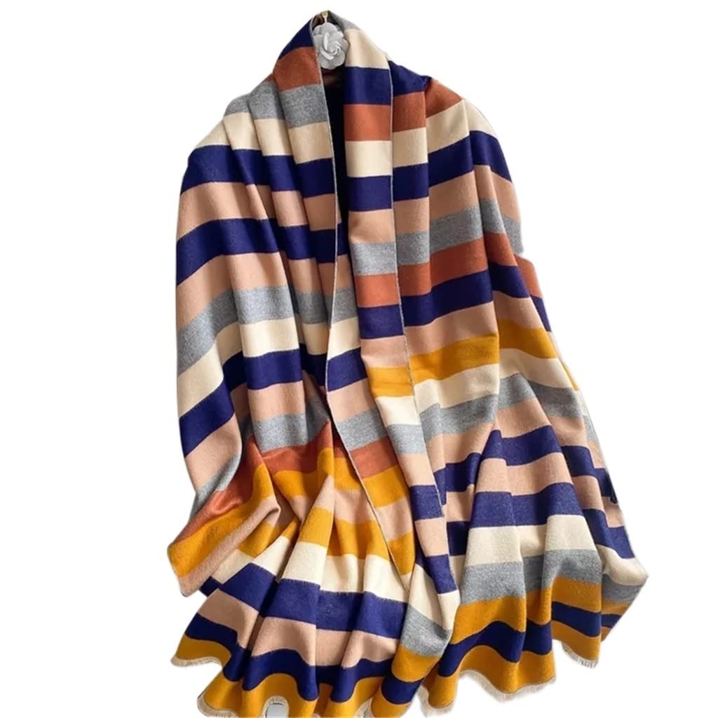 RWRAPS Sciarpa Invernale in Cashmere Scialli Stampati da Donna Design Caldo Coperta Spessa da Donna Foulard bifacciale Stole Femminili (Colore : A, Dimensioni : 180 * 65cm) (A 180 * 65cm)