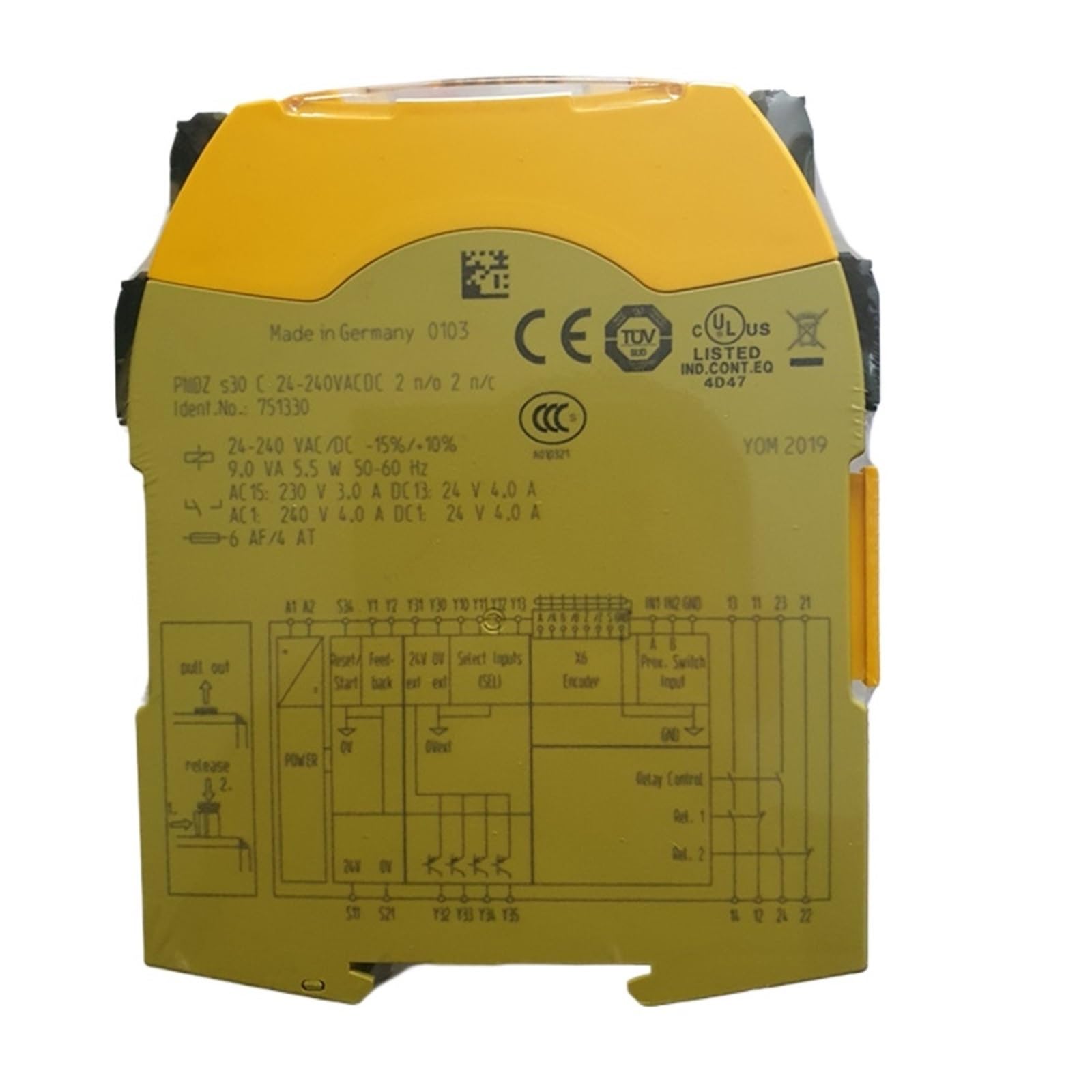 CJKXPZMH PNOZ s30 C 24-240VACDC 2n/o 2n/c 751330 Relay Control Module