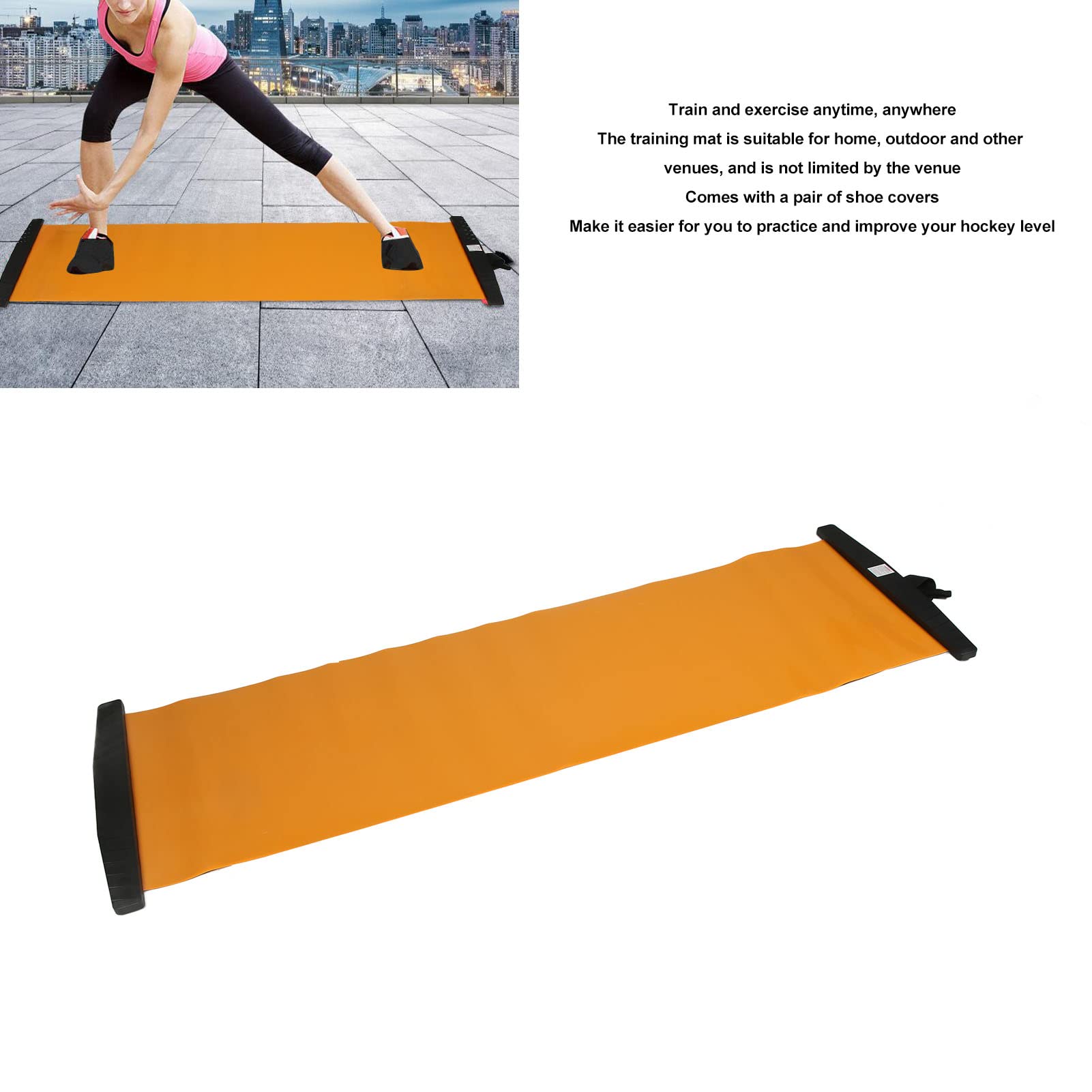 NDNCZDHC Slide Board, Exercise Slide Board for Working Out, Exercise Equipment for Balance Training, Fitness Sliding Board (Orange)