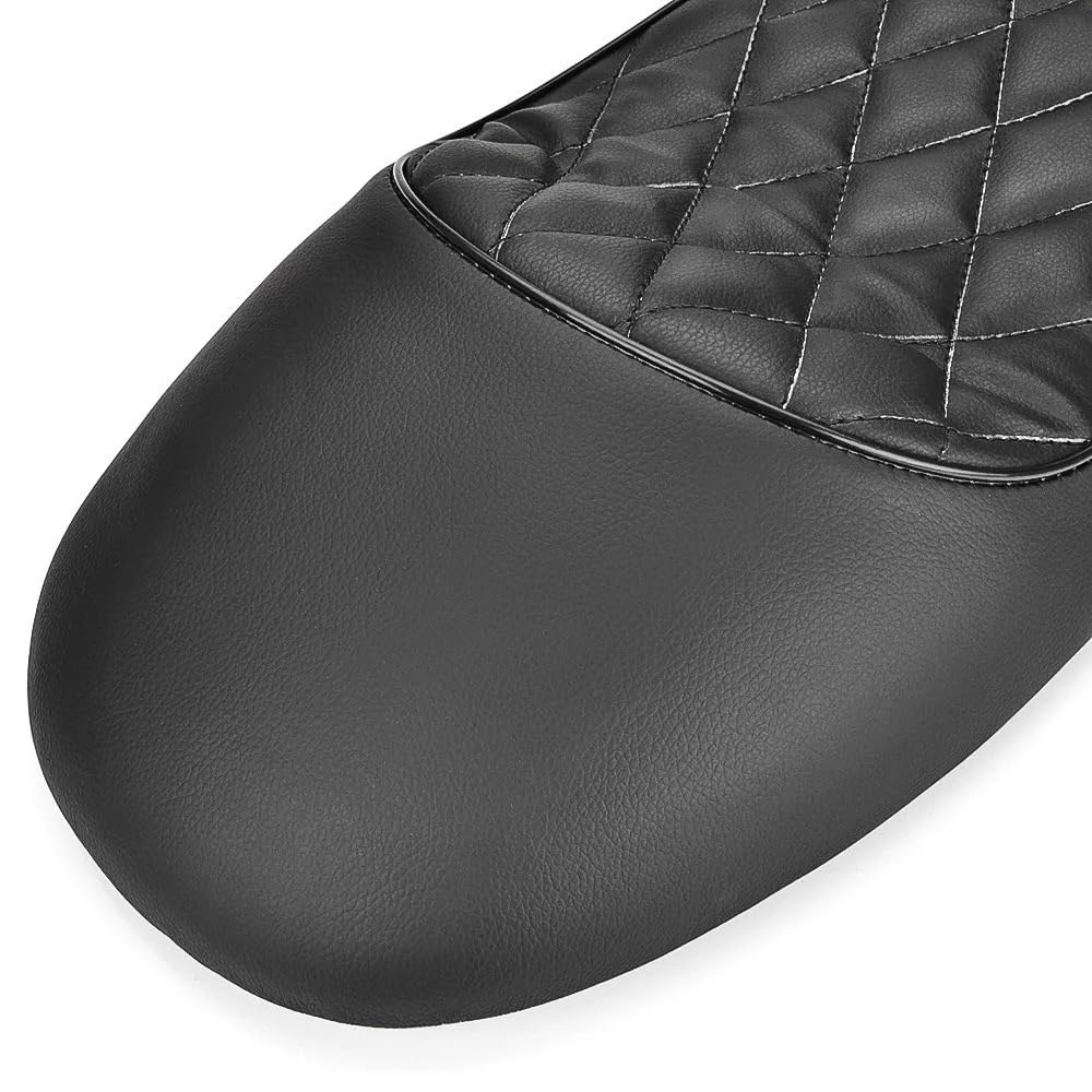Fotel motocyklowy Motocykl Vintage garb siedzenia pasuje do Honda CB CL SR125 SR250 SR400 SR500 XJ650(Black Hump)