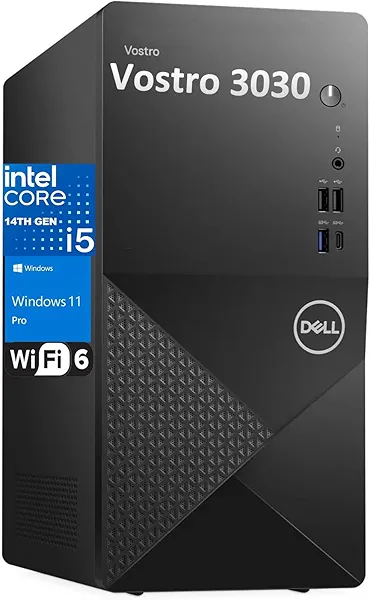 Dell Desktop Computers Tower PC for Home Business Student, 14th Gen Intel Core i5-14400 (Beat i7-13620H), 32GB DDR5 RAM, 1TB PCIe SSD, WiFi 6, Bluetooth, DisplayPort, HDMI, Type-C, Windows 11 Pro