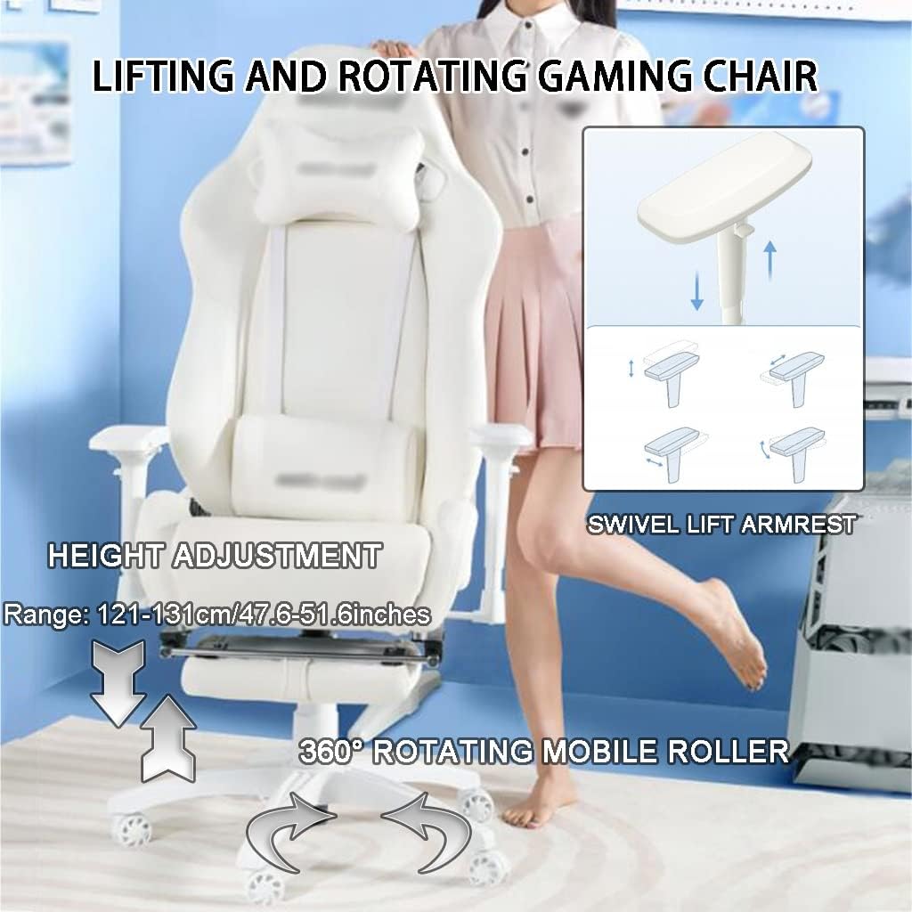 Poltrona da Gaming con Poggiapiedi Alzata Classica Orientabile Regolabile Sedia Gaming - Sedia gaming - Immagine 1