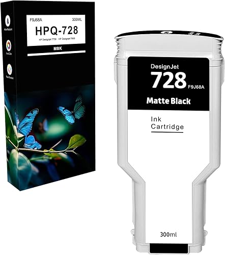 Miniatura 10 de Dikarsum Cartuchos de tinta 728 (F9K15A) compatibles con impresoras HP DesignJet T730 (F9A29A  F9A29D), T830 (F9A30A  F9A28A  F9A28D  F9A30D)