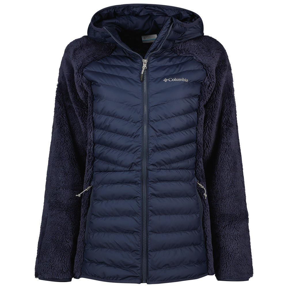 Columbia Women's Powder Lite Sherpa Hybrid Jacket, Puffer Jacket, Nocturnal, Size M