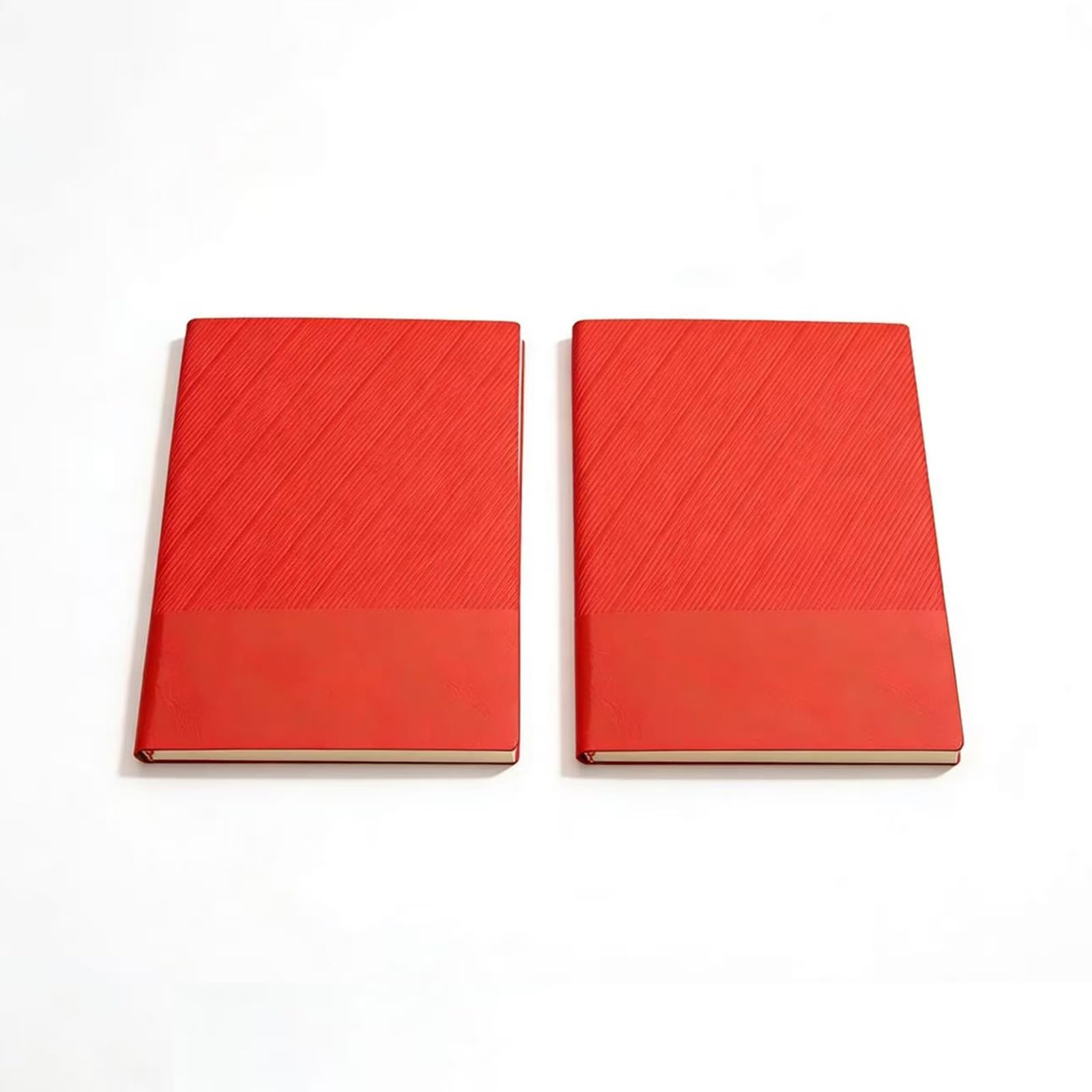 SZAXCCOM A5 Notebook PU Leather Journal Notepad with Ribbon Bookmark 80g Thick Paper 200 Pages Multi-Color Options for Business,School & Daily Use Red 2 Pack — image 1