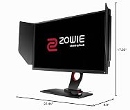 BenQ ZOWIE XL2540 Monitor para juegos de 24.5 pulgadas 240Hz con sincronización adaptativa compatible con G-Sync | 1080P 1 ms | eQualizer negro para borde competitivo | S-Switch para perfiles de pantalla personalizados | Escudo