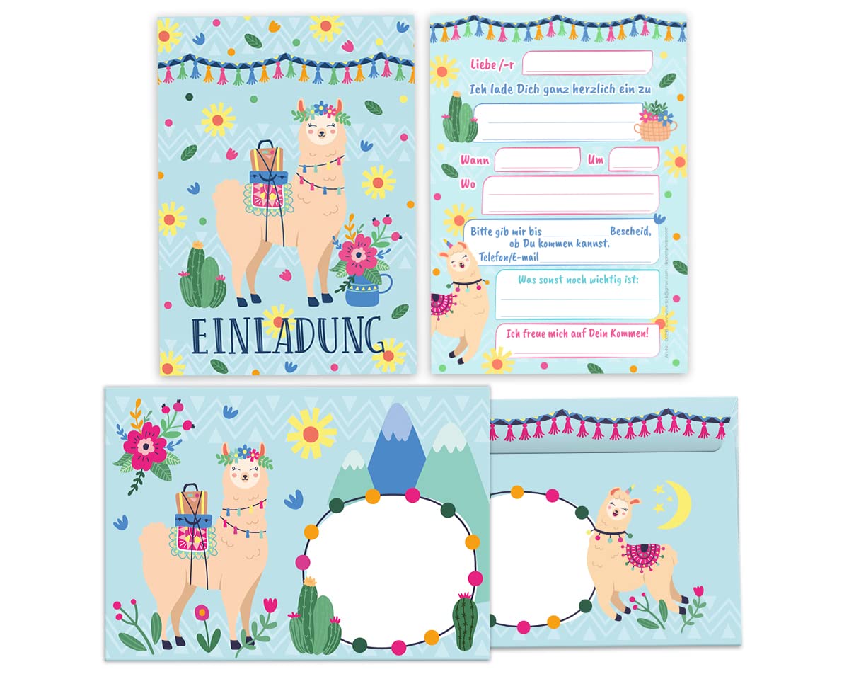 Lot De 12 Cartes D'Invitation Avec 12 Enveloppes Pour 9Ème Anniversaire