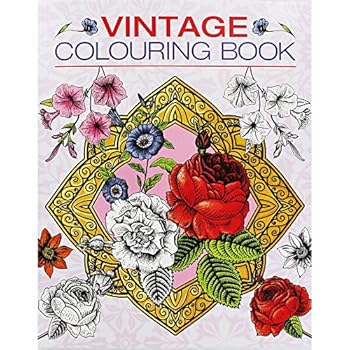 Paperback Vintage Colouring Book