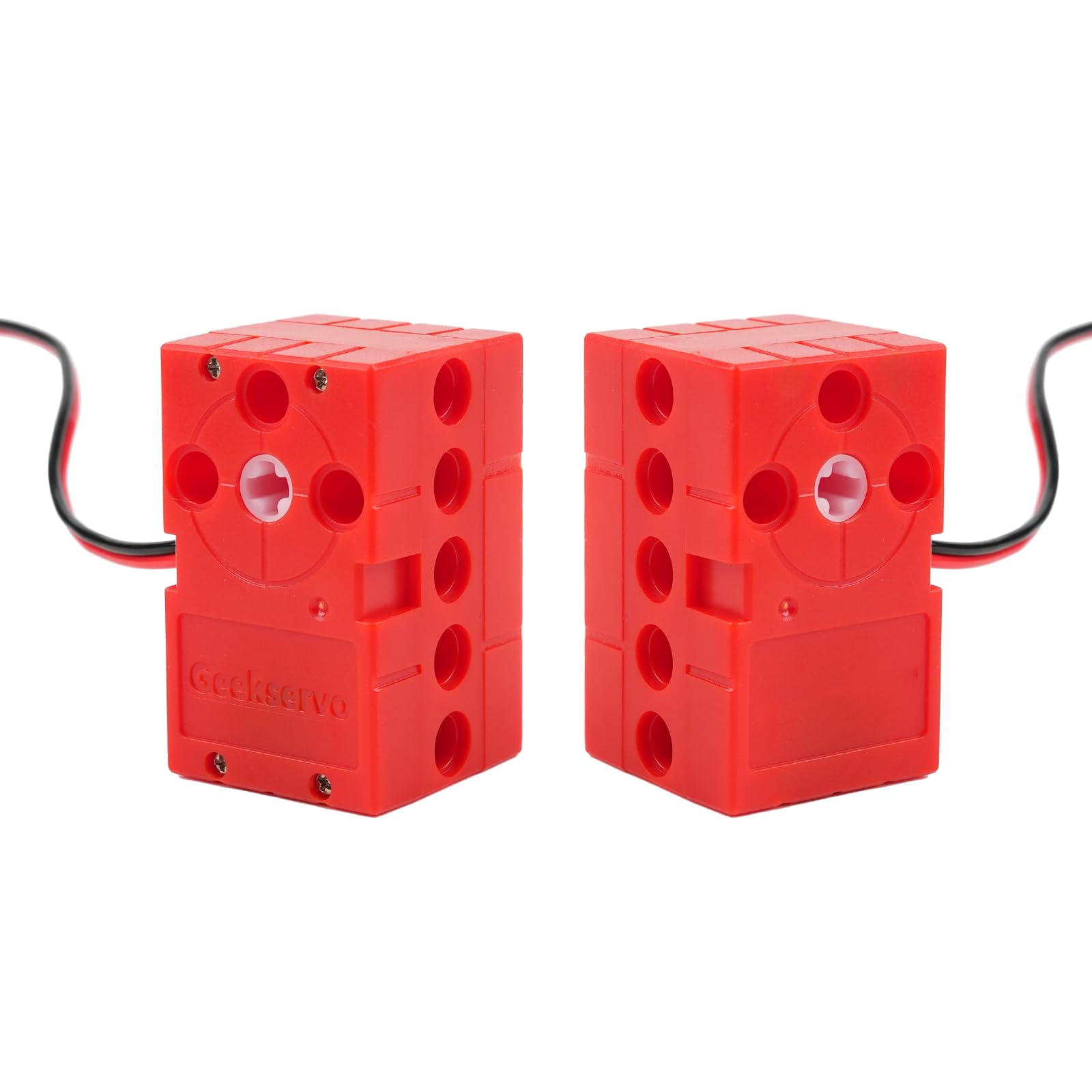 2 servomotores programables Geekservo de bloque de construcción, rotación de 360 grados, cable 2P/3P, compatible con Microbit Raspberry Pi (motor de velocidad rápida de 1.5 libras)