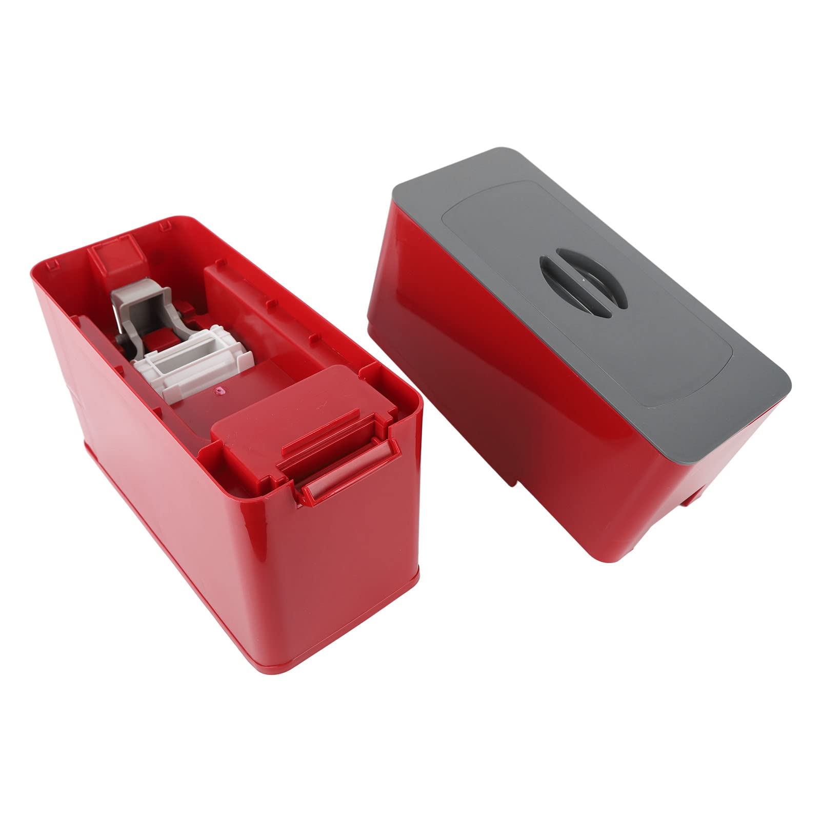 per distributore di riso, cassetto automatico del riso, scatola di stoccaggio di cereali intelligenti per la casa, per cereali di fagioli, capacità di 6 kg, facile da (Rosso)