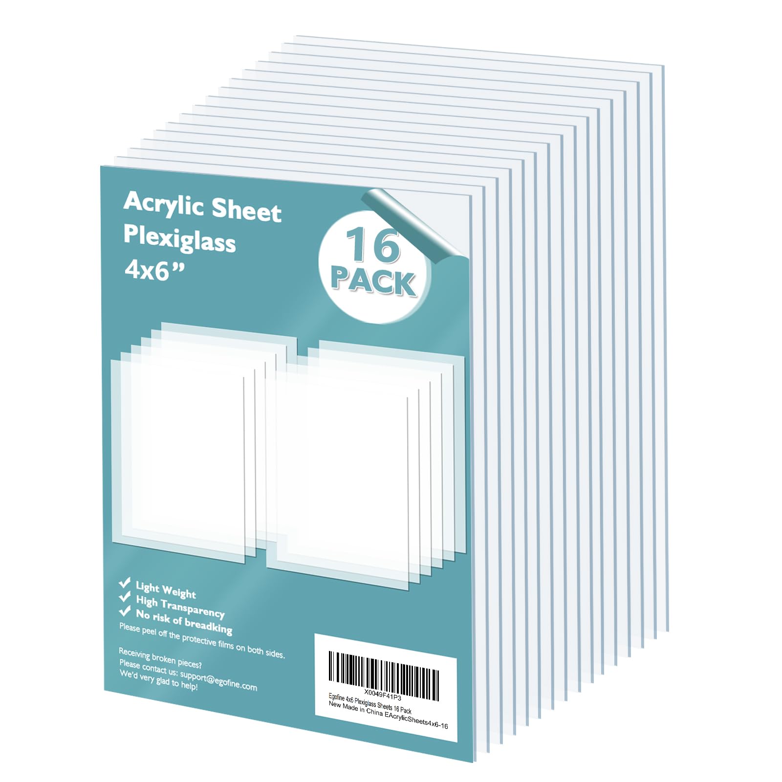 Black Plexiglass Sheets - 12 Pack for DIY Projects -10