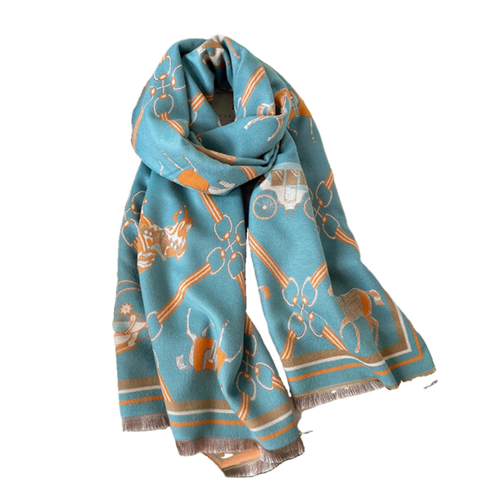 UKKO Kaschmirschal Winterschal Frauen Kaschmirmeer Warme Pashmina Foulard Dick Weich