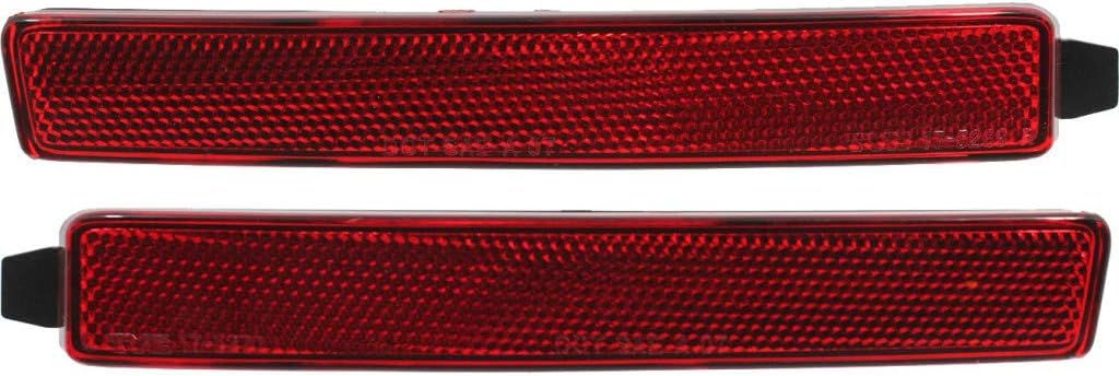 CarLights360: For 2007-2012 GMC Acadia Reflector Assembly Driver and Passenger Side DOT Certified | Replacement For GM2830100, GM2831100 | 25881881, 25881882