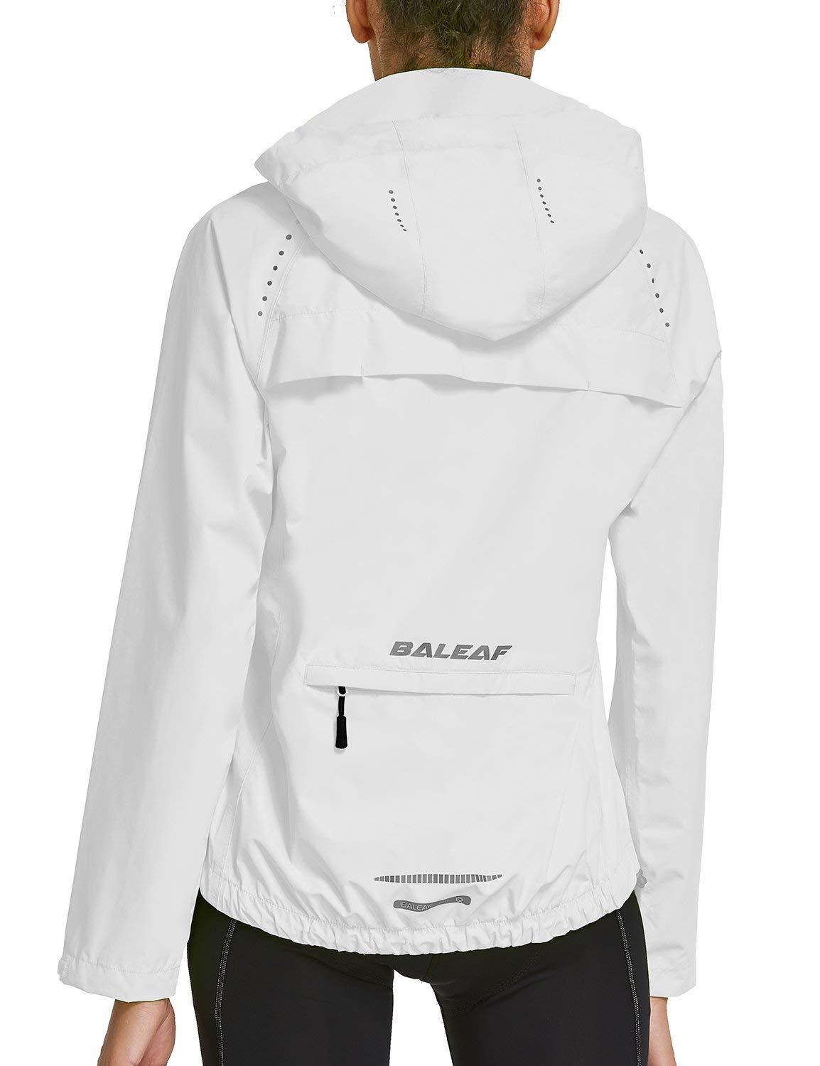 BALEAFWaterproof Jackets Women Cycling Jacket Womens Lightweight Outdoor Rain Coats Packable Running Windproof Walking