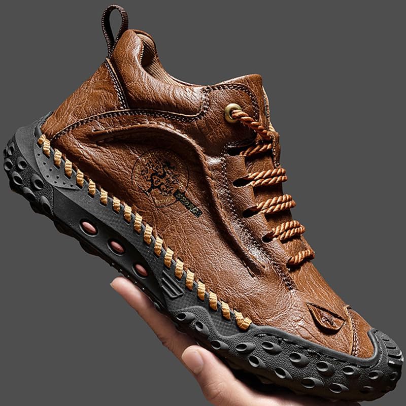 LZDZN Mens Boots For Men Chelsea Shoes Leather High Top Casual Men's Size Man Shoe Fashion Sneakers - Image 4