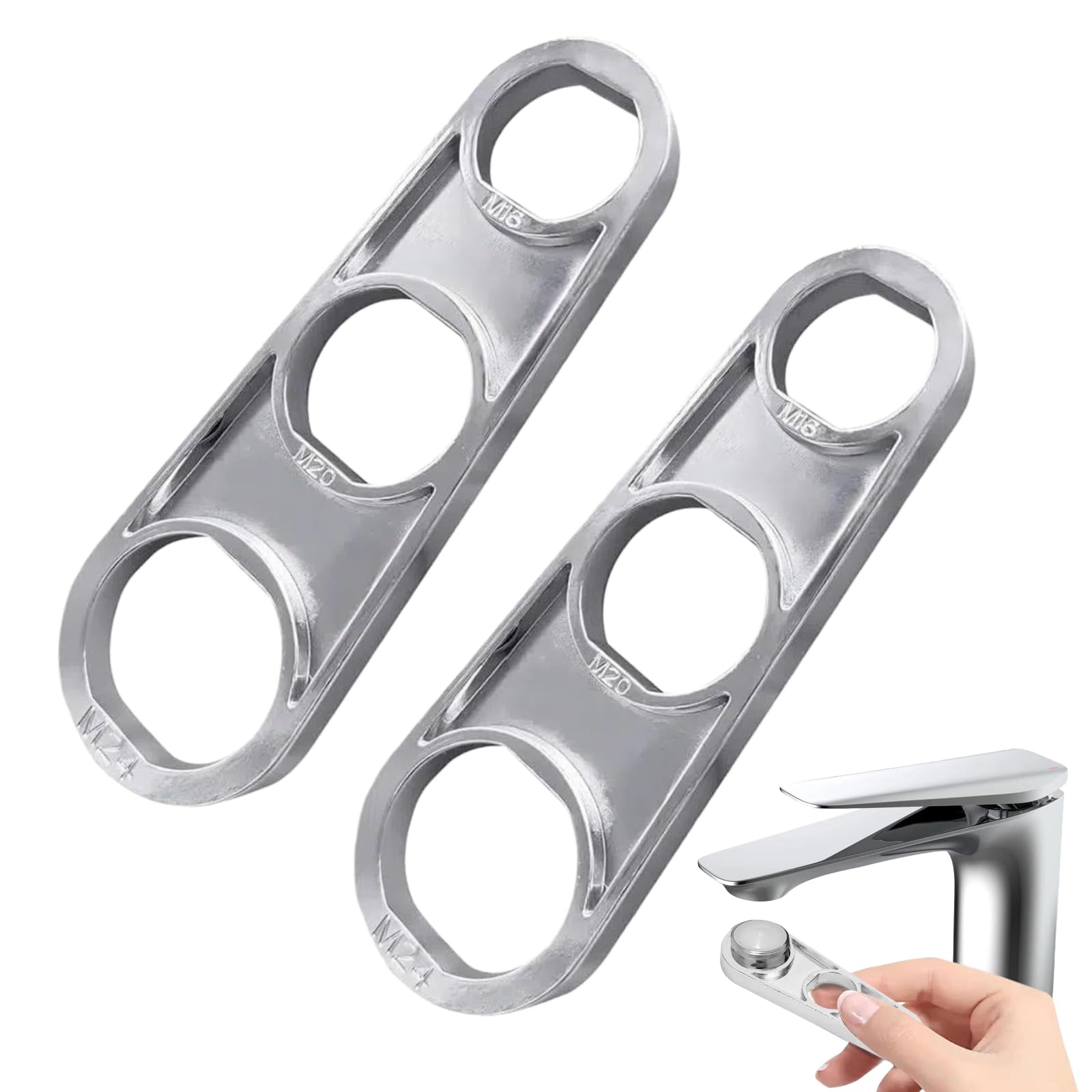 2 Pack Faucet Aerator Removal Wrench, Fits M16/ M18/ M20/ M22/ M24/ M28