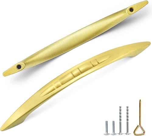 BE Paquete de 10 manijas arqueadas de aleación de zinc para gabinete, cocina, puerta, baño, aparador (distancia central del agujero, 3-34 pulgadas,