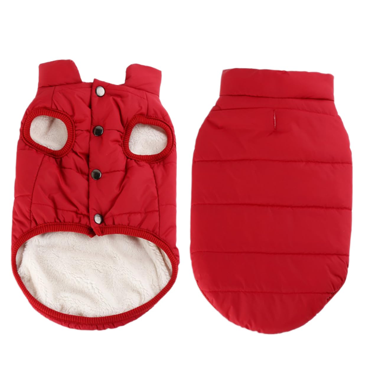 BESPORTBLE 3 Piezas Ropa para Perros pequeños para el Invierno Abrigo de Perro Ropa de Abrigo para s Invierno algodón Acolchado o de o Rojo
