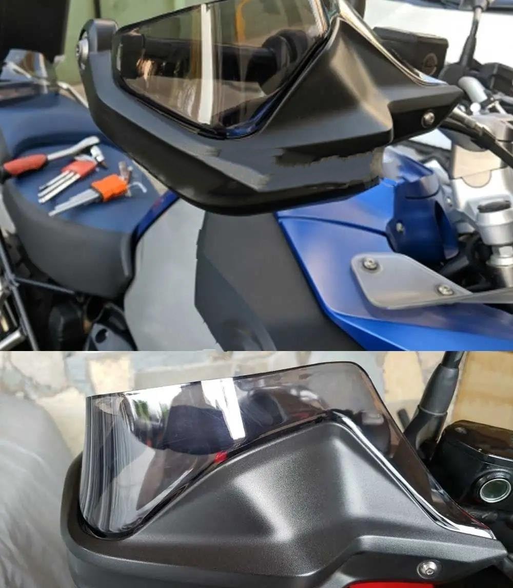 Protectores Manos Moto para R1200GS para ADV para 1200GS para LC para F800GS para Adventure para S1000XR para R1250GS 2013-2019 Paramanos Motocicleta(Set-Black)