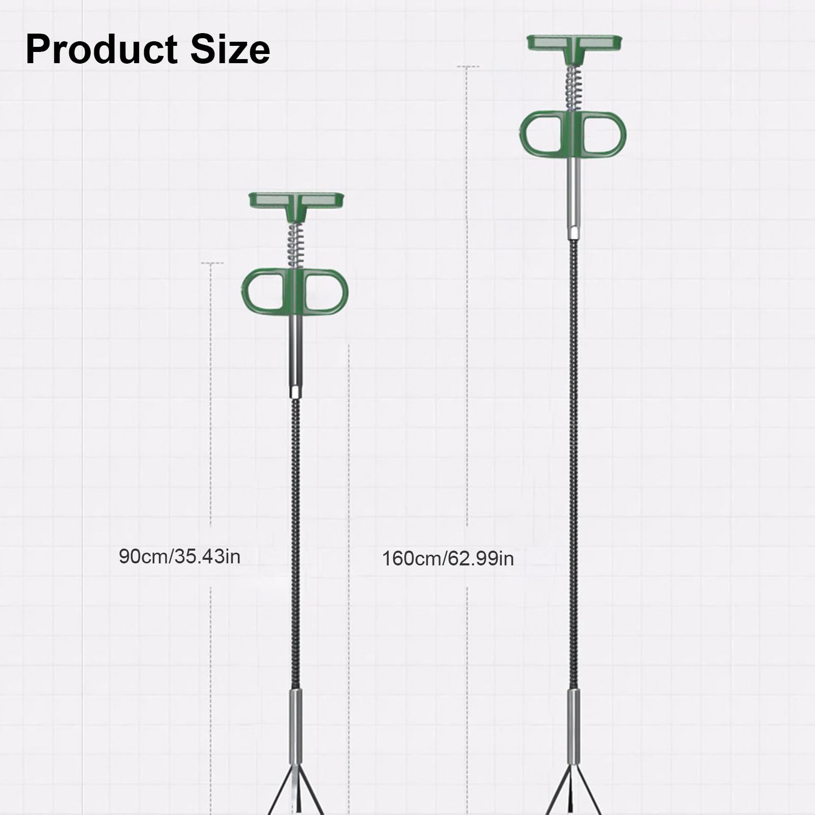 Toilet Auger Sewer Pipe Blocker Release High Pressure Drainage Plunger ...