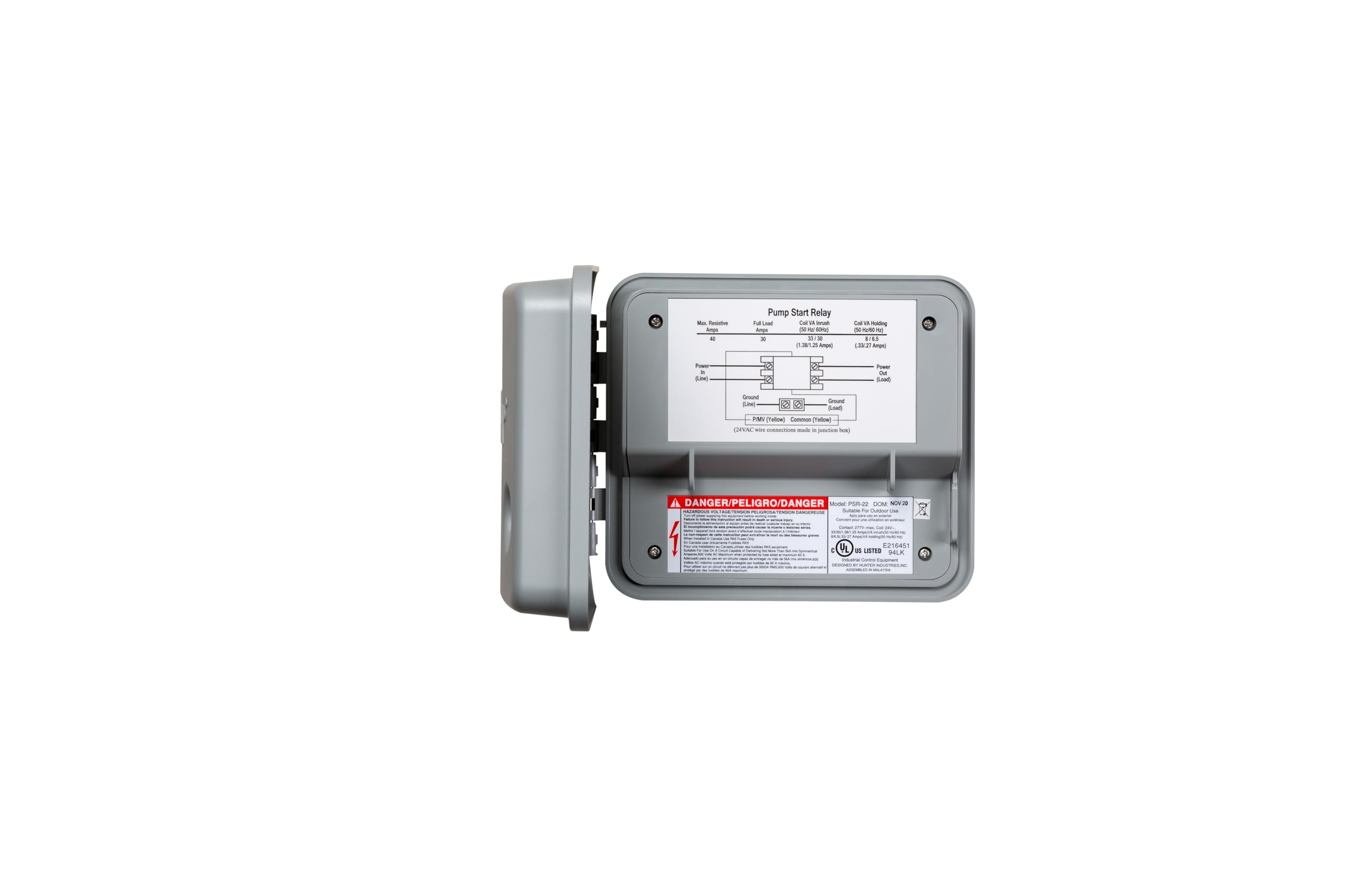 Hunter Pump Start Relay PSR-22