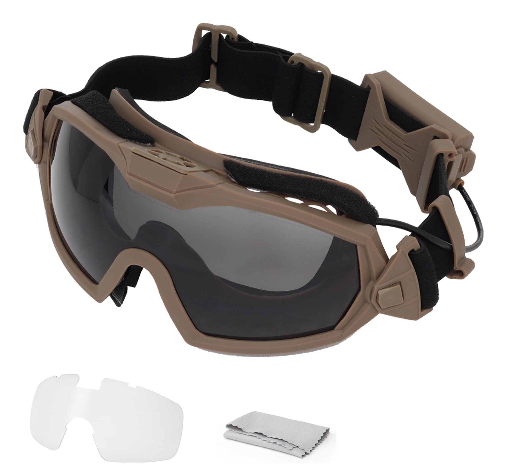 Fan Version Refroidisseur Tactique Airsoft Paintball Lunettes Régulateur Lunettes De Protection pour Snowboard Ski Chasse Tir Sport