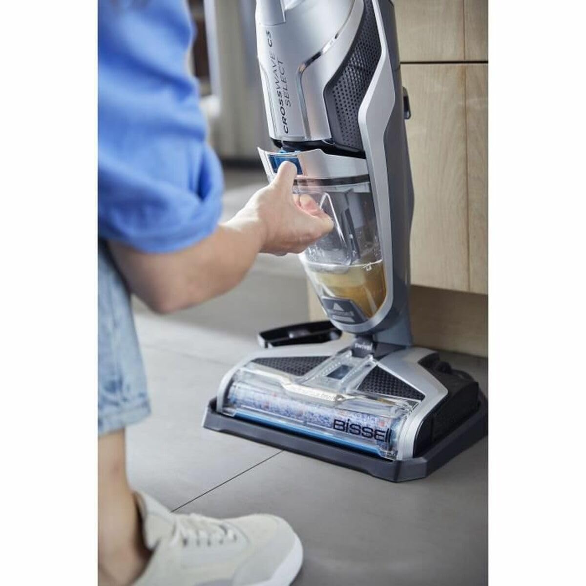 Bissell CrossWave C3 Seleziona 3551N - Rondella aspirapolvere 3 in 1 - pulizia multi -surface - ciclo di autoxtotage - potenza 5