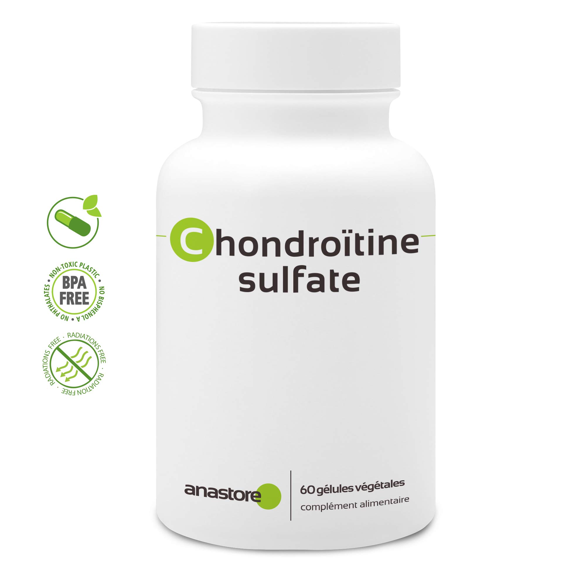 CHONDROÏTINE SULFATE * 400 mg / 60 gélules * Articulations (douleurs articulaires, inflammation)