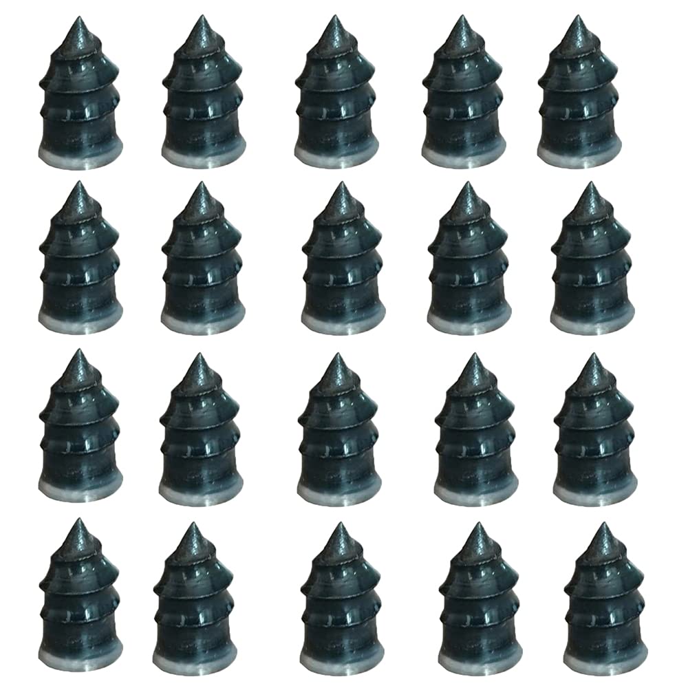 Vacuum Tyre Repair Nail,Tire Repair Spiral Rubber Nails for Motorcycle Tubeless Tyre Repair Rubber Nails Self-tire Repair Tire Film Nail (L, 20PCS)