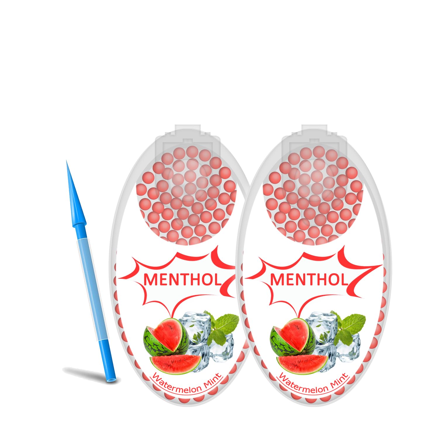 Iuiumika Unisex Watermelon 2025-New Crushballs Dispenser With 200 Caps Mint Flavored Balls For Stronger Flavor Mint Cigarette Crushed Ballsiuiumika Mint (Watermelon)