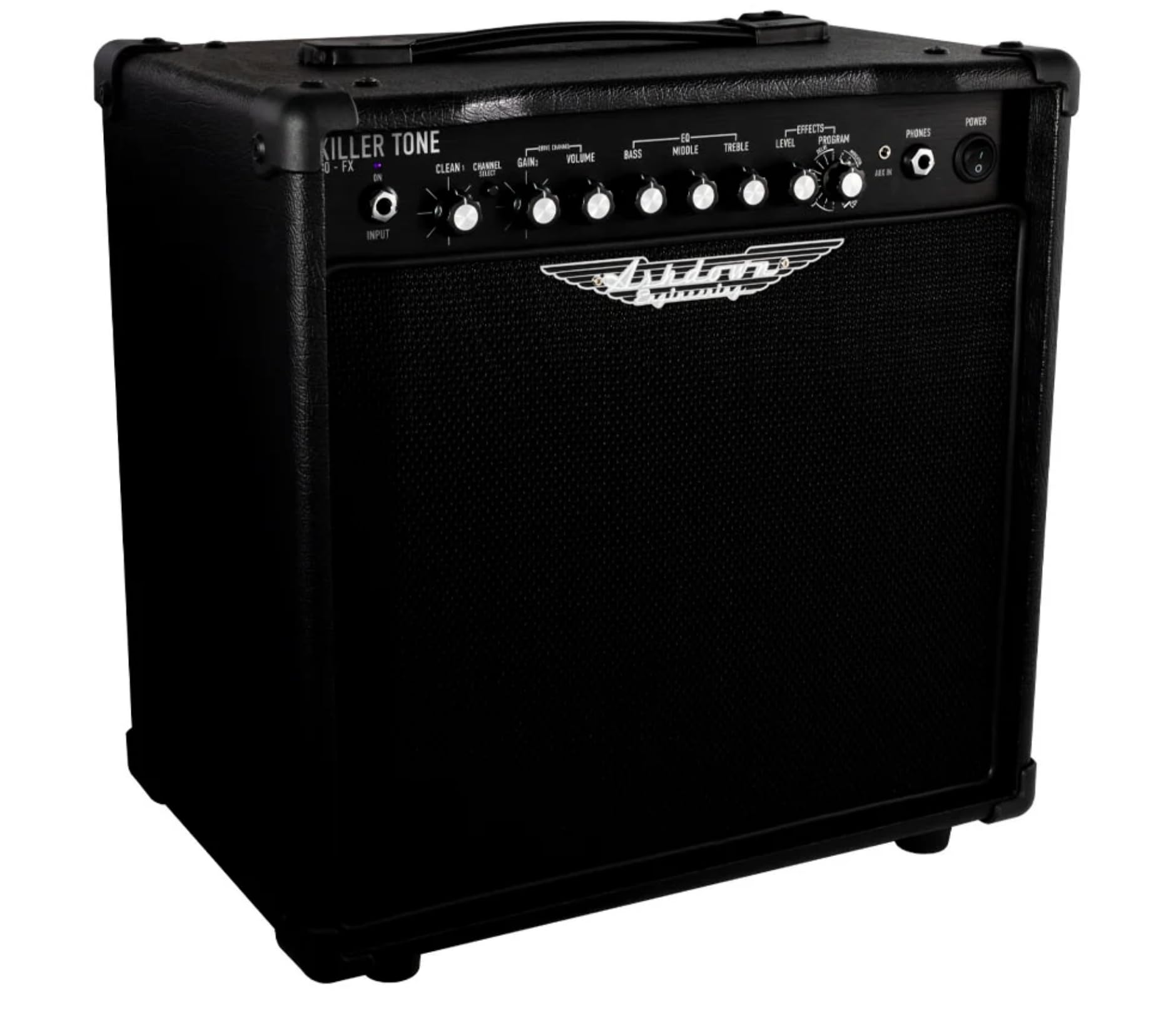 ASHDOWN KT‑30FX Combo 30W FX Amplificatore Chitarra Transistor Due Canali Uscita Cuffie AUX IN 16 Effetti Digitali