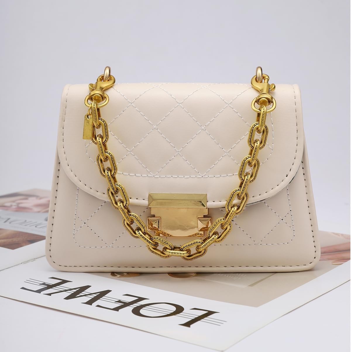 Bag Charms Purse Chain - Gold Vintage Extender Chain - Handbags Tote Bags Accessories Gifts for Women - Image 2