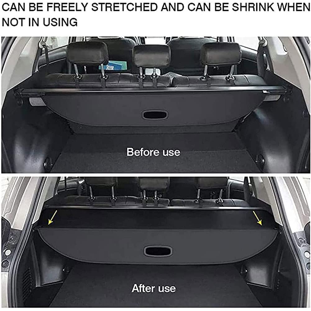 HEYCE Copri Bagagliaio Protezione Bagagliaio Estensibile per Smart 451 Fortwo 2009-2014 453 Fortwo 2015-2019 Tenda Divisorio Bagagliaio Cartello di Sicurezza Car Cargo Cover,Fortwo 451